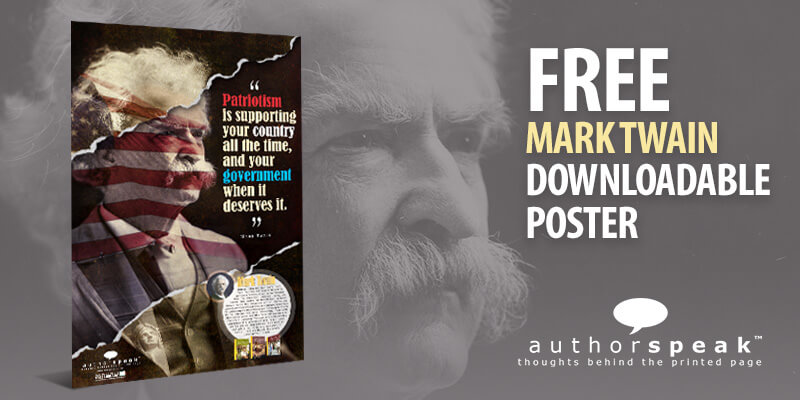 New AuthorSpeak poster: Mark Twain